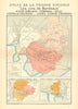 BORDEAUX VINS WINE MAP. St Emilion Pomerol Néac Côtes Canon-Fronsac.LARMAT 1941