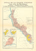 BORDEAUX VINS WINE MAP Loupiac Ste-Croix-Mont 1ères Côtes St Macaire LARMAT 1941