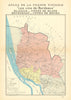 BORDEAUX VINS WINE MAP. Blayais Côtes de Bourg & Blaye Bourgeais. LARMAT 1941