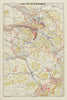 CHAMPAGNE WINE/VINS MAP Carte Générale showing vignobles vineyards. LARMAT 1951