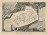 Département des HAUTES-ALPES. Decorative antique map/carte. LEVASSEUR c1854