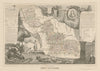 Département du NORD. Decorative antique map/carte by Victor LEVASSEUR c1854
