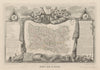 Département de l'OISE. Decorative antique map/carte by Victor LEVASSEUR c1854