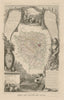 Département de SEINE-ET-OISE. Decorative antique map/carte. LEVASSEUR c1854