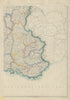 FRANCE SOUTH EAST before annexation of Savoie & Comte de Nice. JW LOWRY 1859 map