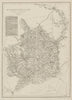 RIVER WYE VALLEY and MONMOUTHSHIRE antique county map. Railways. WELLER 1863