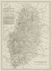 NOTTINGHAMSHIRE antique county map. Dukeries Railways. DOWER 1863 old
