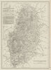 NOTTINGHAMSHIRE antique county map. Dukeries Railways. DOWER 1863 old