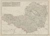 SOMERSETSHIRE antique county map. Railways. Exmoor & Mendips. WELLER 1863