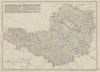 SOMERSETSHIRE antique county map. Railways. Exmoor & Mendips. WELLER 1863