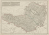 SOMERSETSHIRE antique county map. Railways. Exmoor & Mendips. WELLER 1862