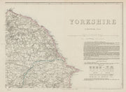 YORKSHIRE NORTH EAST COAST. Bridlington Scarborough Whitby. WELLER 1863 map