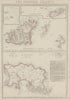 THE CHANNEL ISLANDS. Guernsey Jersey Alderney Sark & Herm. WELLER 1863 old map