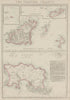 THE CHANNEL ISLANDS. Guernsey Jersey Alderney Sark & Herm. WELLER 1862 old map