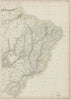 BRAZIL COAST / East sheet. Borders pre Paraguayan War 1864. LOWRY 1862 old map