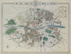 CENTRAL  DUBLIN CIVIC SURVEY Housing. Unsafe decayed schemes tenements 1925 map