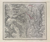 MS&LR/Great Central Railway planning map Chesterfield ORDNANCE SURVEY #82SW 1882