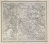 Middlewich Northwich Sandbach ORDNANCE SURVEY #80 SE 1882 old antique map