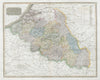 The Netherlands. 1st French Empire Belgium w/ 13 Départements. THOMSON 1830 map