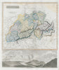 Switzerland. Canton of Geneva includes Haute-Savoie. Mont Blanc THOMSON 1830 map