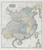 China showing route of George Macartney's Embassy in 1793. THOMSON 1830 map