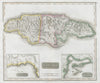 Jamaica. Kingston Port Royal Bluefields/Savanna-la-Mar inset. THOMSON 1830 map