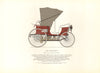 Peugeot Victoria (1894) motor car print by George Oliver. France 1966