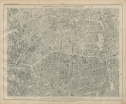 Stanford Library map of London Sheet 7 Hoxton Dalston Hackney Bethnal Green 1895
