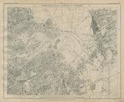 Stanford Library map of London Sheet 8 Hackney Wick Bow Stratford West Ham 1895