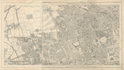 Stanford Library map of London Sheet 9/9a Kensington Notting Hill Bayswater 1895