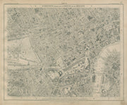 Stanford Library map of London Sheet 10 Mayfair Marylebone Westminster 1895