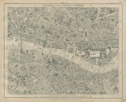 Stanford Library map of London Sheet 11 Whitechapel Southwark City Wapping 1895