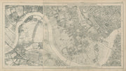 Stanford Library map of London Sheet 13/13a Fulham Barnes Chelsea Battersea 1895