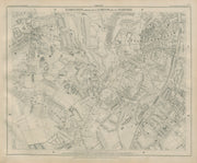 Stanford Library map of London Sheet 23 Crystal Palace Norwood Sydenham 1895