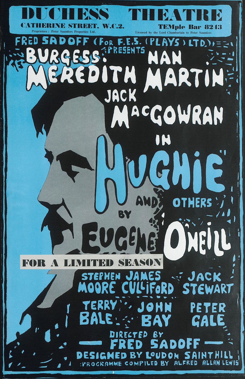 Duchess Theatre. Hughie & Others. Burgess Meredith, Jack MacGowran. Sadoff 1963