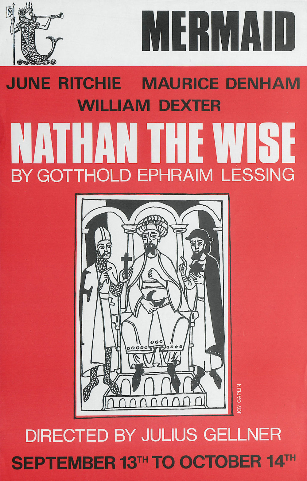 Mermaid Theatre. Nathan the Wise. Gotthold Ephraim Lessing. Julius Gellner 1970