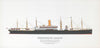 President Grant ocean liner 1907. Hamburg-America Line. HAPAG 1961 old print