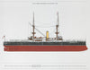 H.M.S. Royal Sovereign, Battleship, 1892. Royal Navy warship. HOLBROOK 1971