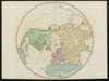 Northern Hemisphere. Arctic North Pole Greenland/N America joined FADEN 1802 map