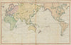 A General chart exhibiting the discoveries of Captn Cook ROBERTS/FADEN c1794 map