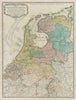 The Seven United Provinces with the Land of Drent… FADEN. Netherlands 1794 map