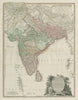 Hind, Hindoostan or India. Marratta Nizam Mysore British. DELAROCHETTE 1800 map