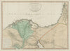 Lower Egypt & the adjacent deserts [&] Palestine… DELAROCHETTE / FADEN 1802 map