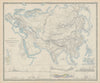 The Physical Features of Europe and Asia. Mountains. Rivers. Sections 1856 map