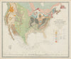 Geological Map of the United States and British North America. Canada 1856