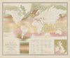World Marine Life distribution. Fish molluscs radiata. Homoiozoic belts 1856 map