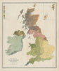 Ethnographic Map of Great Britain and Ireland. Ethnicities. JOHNSTON 1856