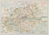 London Tube Railways. 11 proposed new/extended Underground lines HMSO 1901 map