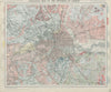Geological map of the Environs of London. LETTS 1884 old antique chart