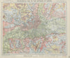 Orographical map of the Environs of London. Relief elevation. LETTS 1884
